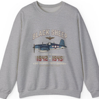 Black Sheep Squadron Crest Sweatshirt - Sport Grey front