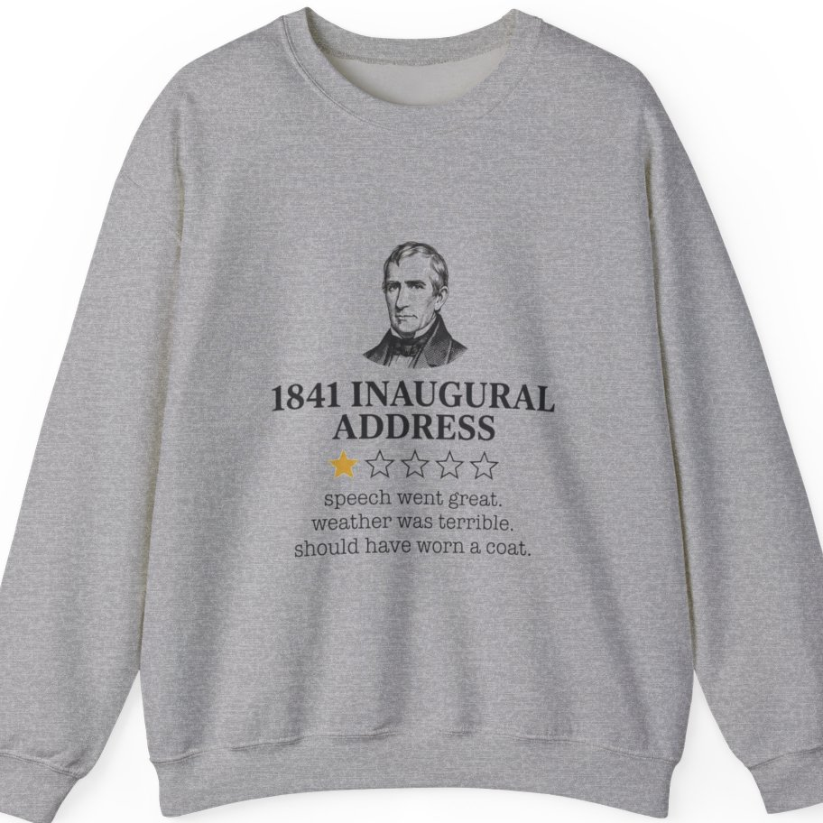 Inaugural Address Review Sweatshirt - Sport Grey front