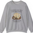 Dead Mans Hand Poker Sweatshirt - Sport Grey front
