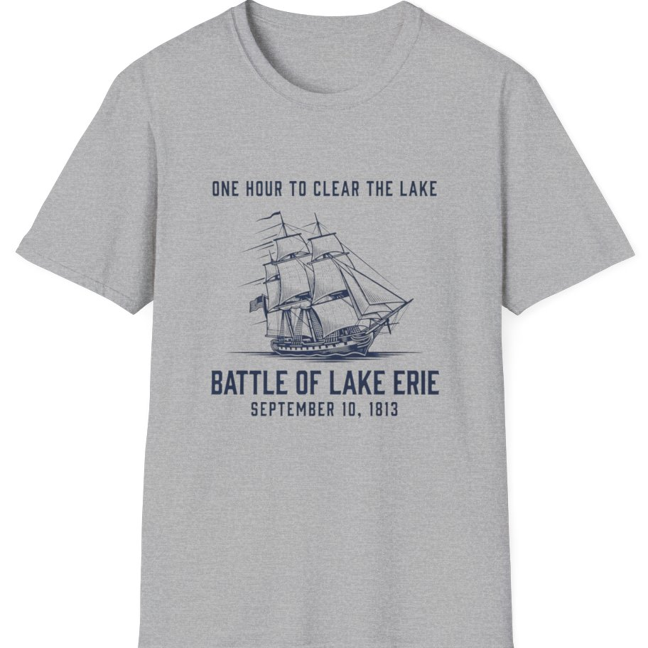 Battle of Lake Erie T-Shirt - Sport Grey front