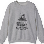 John Hancock Signature Superlative Sweatshirt - Sport Grey front