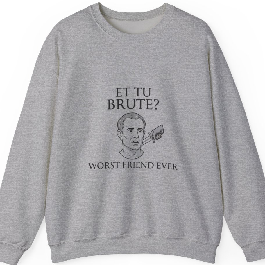 Et Tu Brute T-Shirt - Sport Grey front