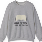 I Read The Book Sweatshirt - Sport Grey front
