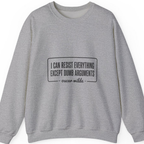 Oscar Wilde Quote Sweatshirt - Sport Grey front