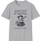 Galileo And Yet It Moves T-Shirt - Sport Grey front