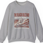 Black Blizzard Dust Tour Sweatshirt - Sport Grey front