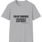 Cornwallis Delegated The Surrender T-Shirt - Sport Grey front