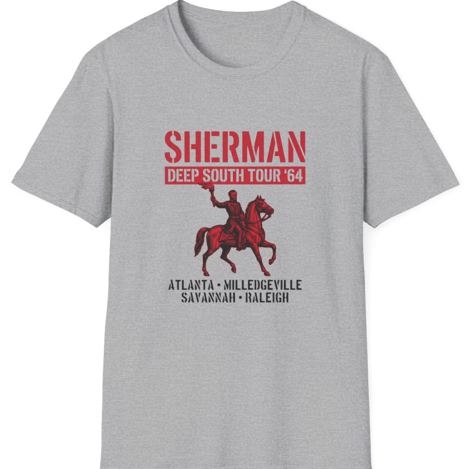 Sherman Deep South Tour Vintage T-Shirt - Sport Grey front