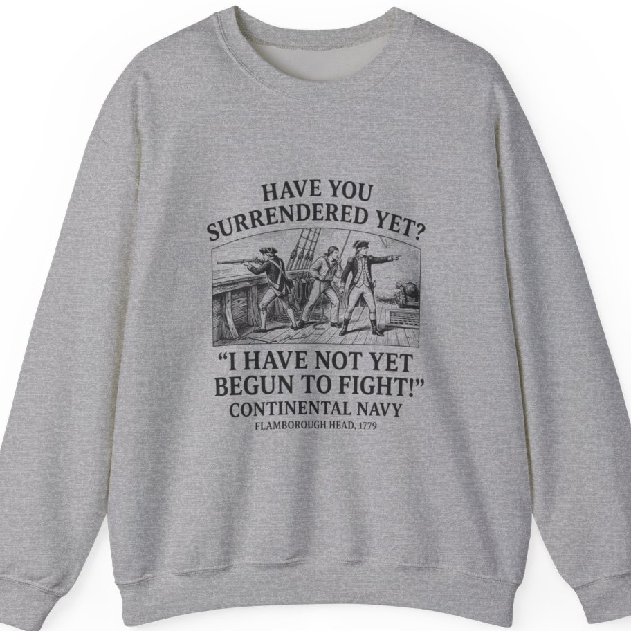 Not Yet Begun To Fight Sweatshirt - Sport Grey front