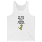 History Repeats Itself Tank Top - White front