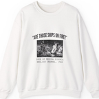 Spanish Armada Fire Ships Sweatshirt - White front
