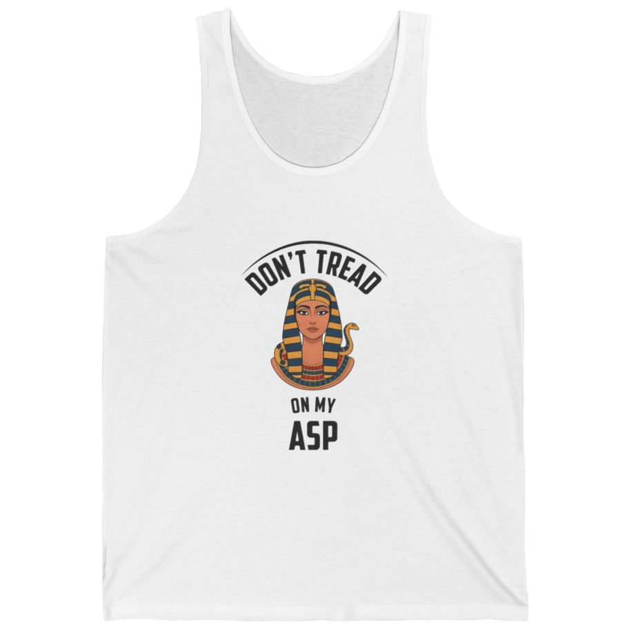 Cleopatra Asp Tank Top - White front