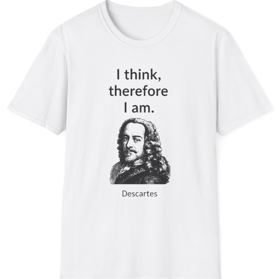 Cogito Ergo Sum T-Shirt - White front