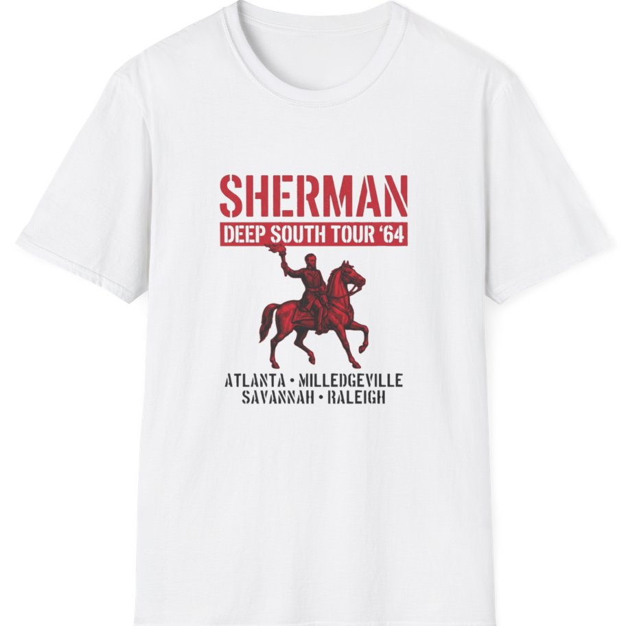 Sherman Deep South Tour Vintage T-Shirt - White front