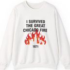 Great Chicago Fire Classic Sweatshirt - White front