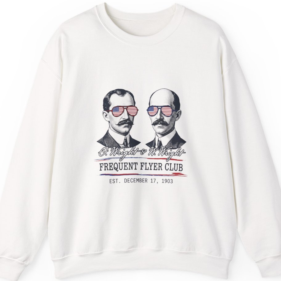 Wright Brothers Frequent Flyer T-Shirt - White front