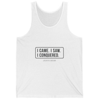 I Came I Saw I Tank Top - White front