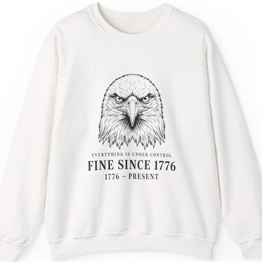 Stressed Eagle Fine Since T-Shirt - White front