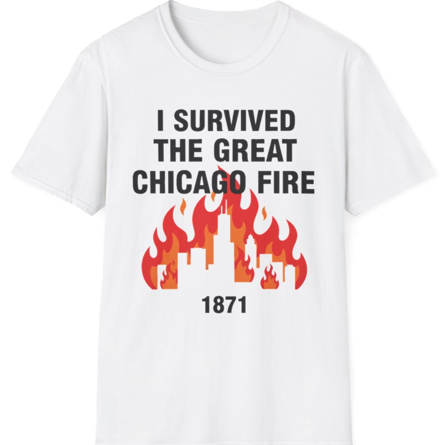 Great Chicago Fire Classic T-Shirt - White front