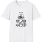 John Hancock Signature Superlative T-Shirt - White front