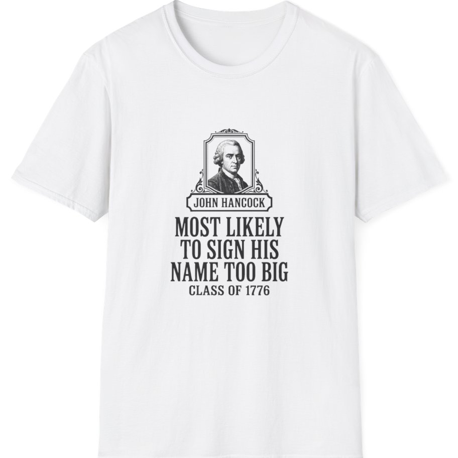 John Hancock Signature Superlative T-Shirt - White front
