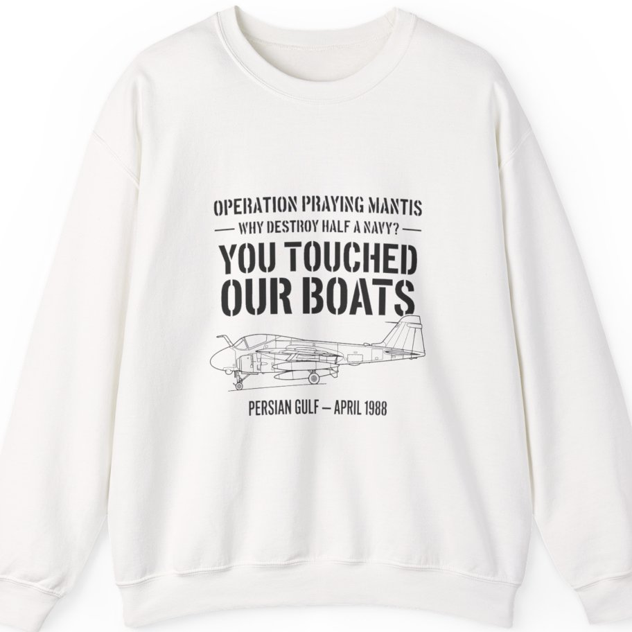 Operation Praying Mantis Sweatshirt - White front