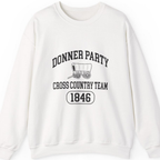 Donner Party Cross Country Team Sweatshirt - White front