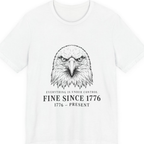 Stressed Eagle Fine Since Premium Tee - White front