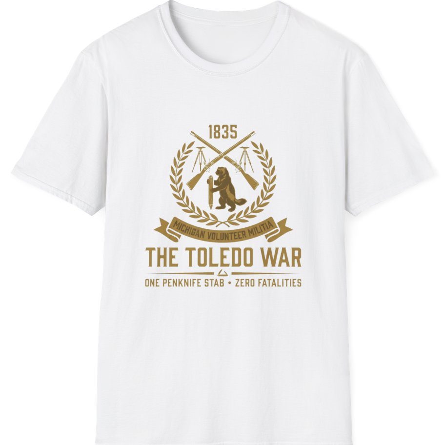 The Toledo War Michigan Volunteer T-Shirt - White front