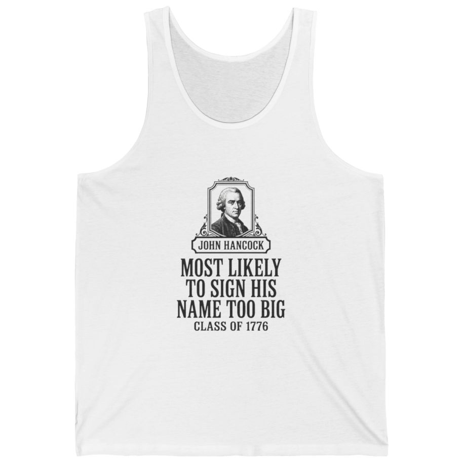 John Hancock Signature Superlative Tank Top - White front