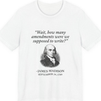 Madison Bill of Rights Deadline Premium Tee - White front