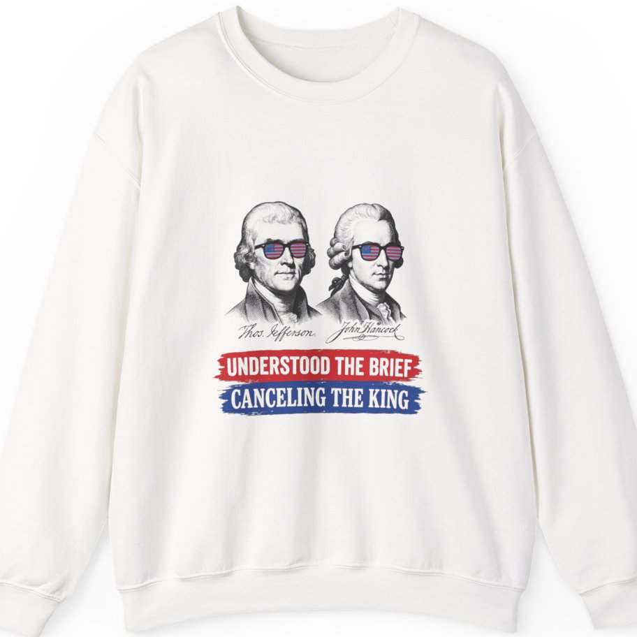 Jefferson Hancock Canceling The King Sweatshirt - White front