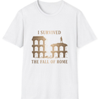 I Survived The Fall of T-Shirt - White front