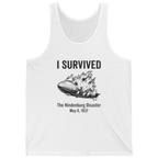 I Survived The Hindenburg Disaster Tank Top - White front