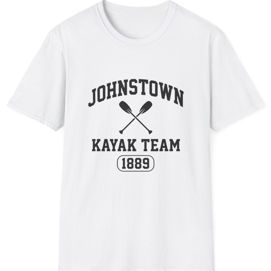 Johnstown Kayak Team T-Shirt - White front