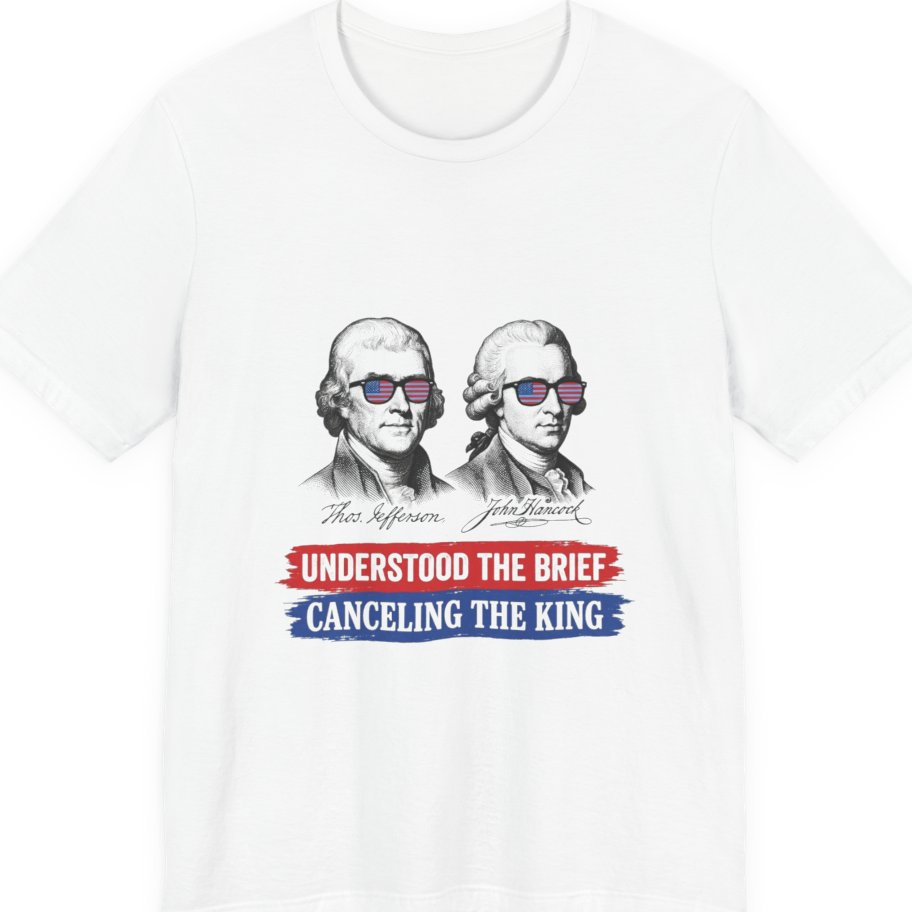 Jefferson Hancock Canceling The King Premium Tee - White front