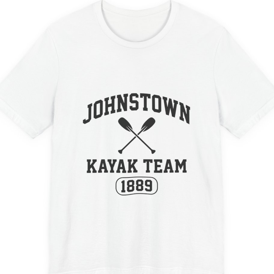 Johnstown Kayak Team Premium Tee - White front