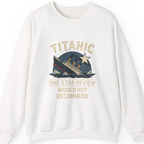 Titanic One Star Review Sweatshirt - White front