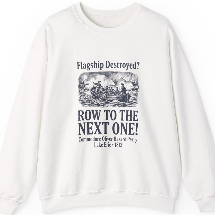 Row To The Next Ship Sweatshirt - White front
