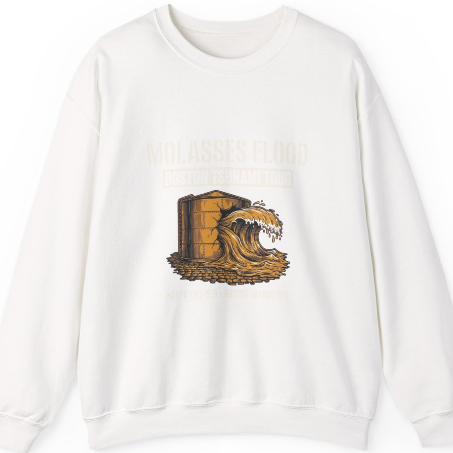 Boston Molasses Flood Tour Sweatshirt - White front