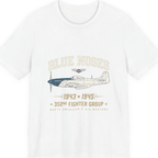 Blue Nosed Fighter Group Premium Tee - White front