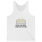 I Read The Book Tank Top - White front