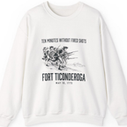 Fort Ticonderoga Ten Minutes Sweatshirt - White front