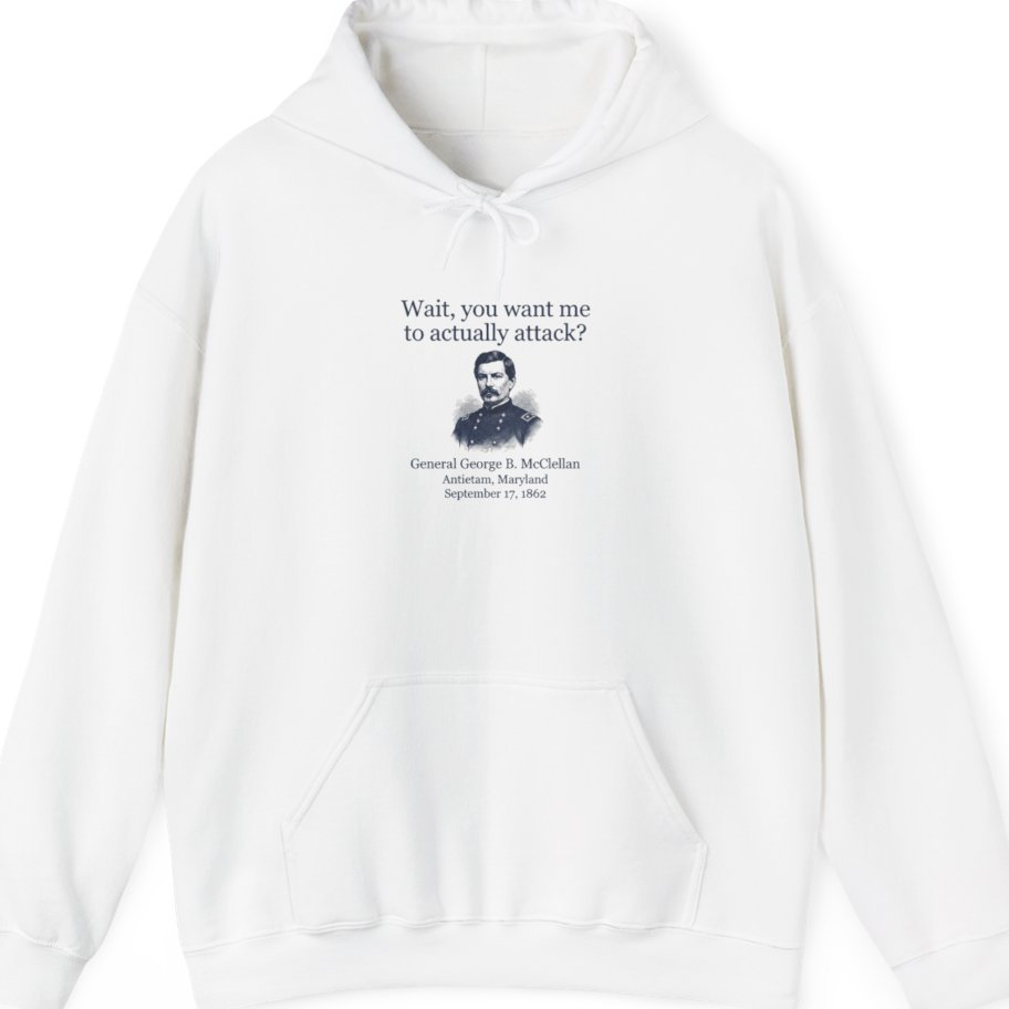 Mcclellan Antietam Attack Hoodie - White front