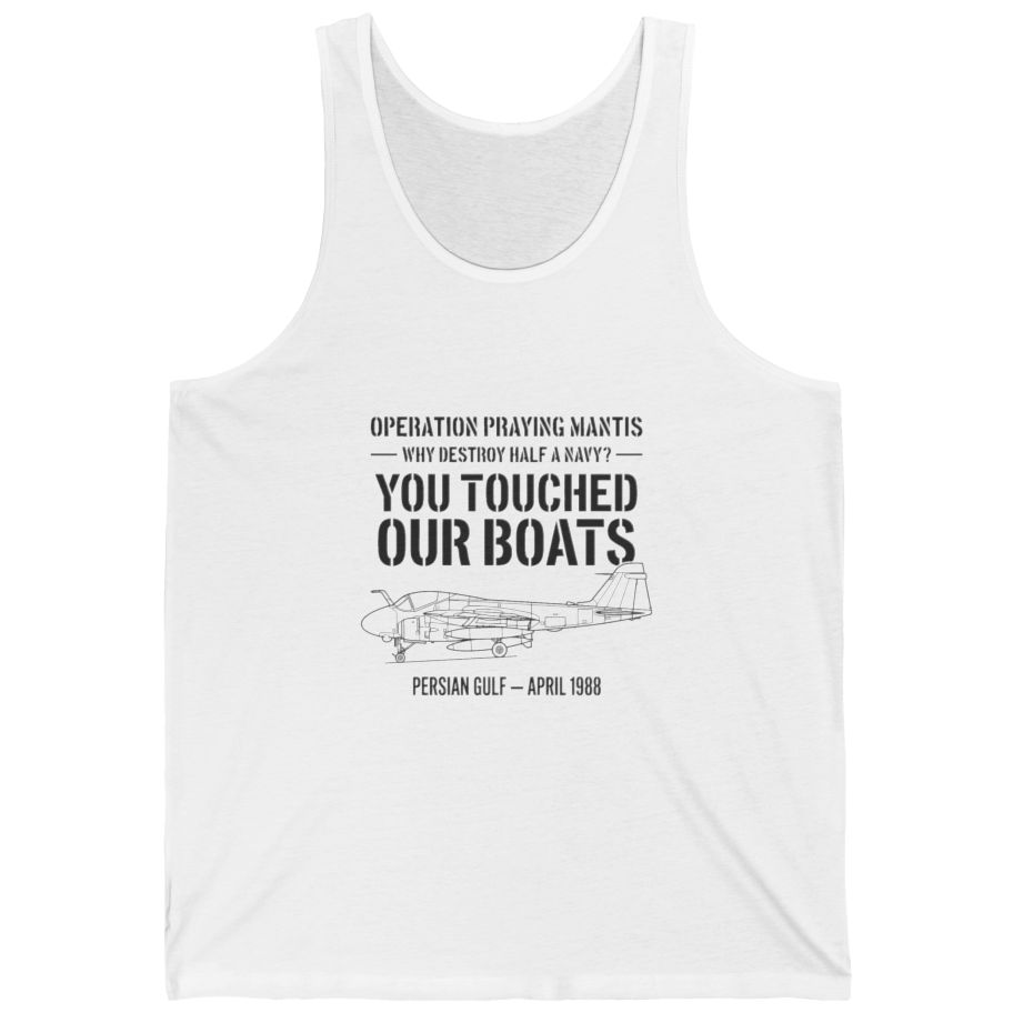 Operation Praying Mantis Tank Top - White front