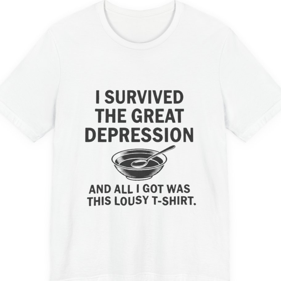 Great Depression Premium Tee - White front