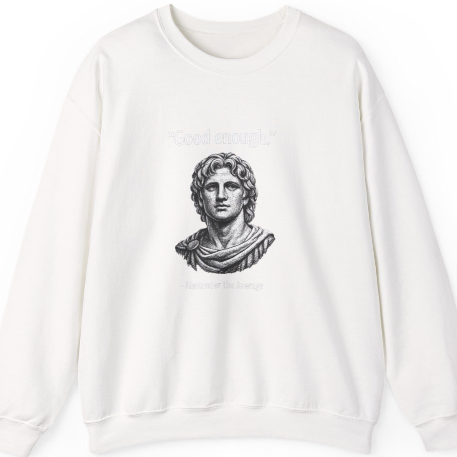 Alexander The Average Good Enough Sweatshirt - White front