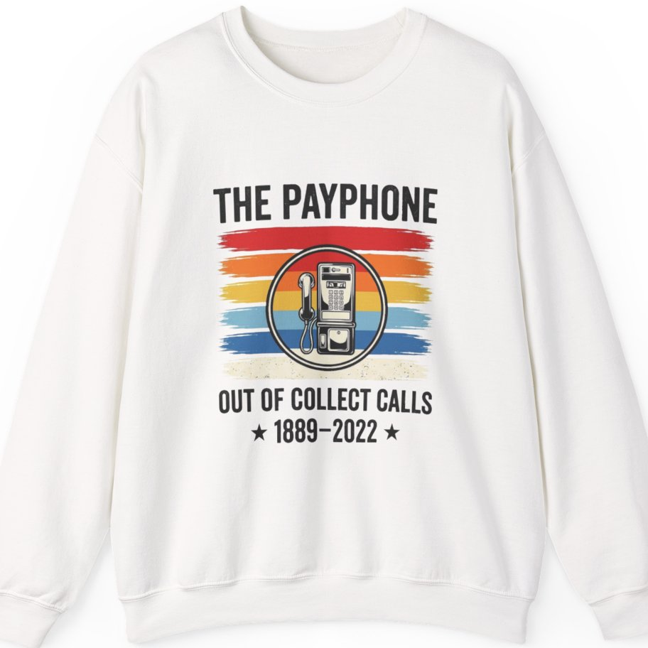 Public Payphone Memorial Sweatshirt - White front