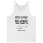 Battle of Midway Tank Top - White front