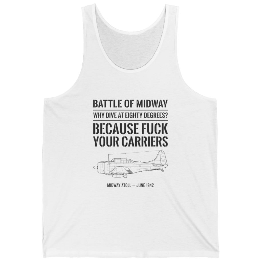 Battle of Midway Tank Top - White front
